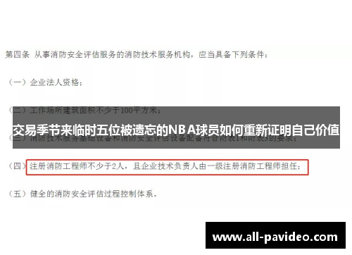 交易季节来临时五位被遗忘的NBA球员如何重新证明自己价值 交易季节来临时五位被遗忘的NBA球员如何重新证明自己价值